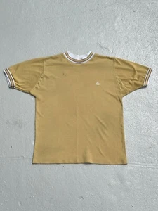 70’s Grand Slam by Munsingwear Light Yellow Penguin Logo Ringer Shirt Men’s M - Picture 1 of 14