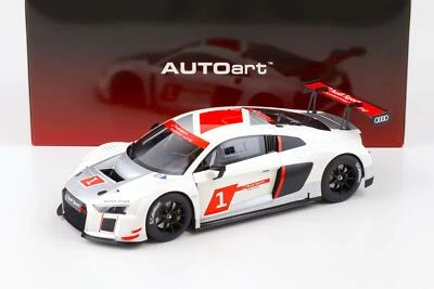 1:18 AUTOart Audi R8 Fia Gt GT3 Geneva Presentazione Auto 2016 Bianco/Argento/ - Immagine 1 di 4
