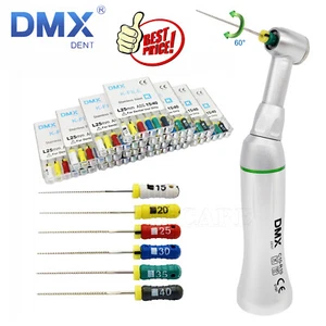 Reducción Dental 10:1 Contraángulo 60º Recíproco Giratorio Endo Pieza de Mano/Archivos K - Imagen 1 de 47