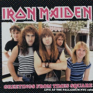 IRON MAIDEN Greetings From Times Square.Live At The Palladium NYC 82 (LP) Nuevo - Imagen 1 de 2