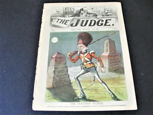 1882 The Political   Magazine Judge- No. 20 Front Cover Page Colored Lithograph. - Picture 1 of 9