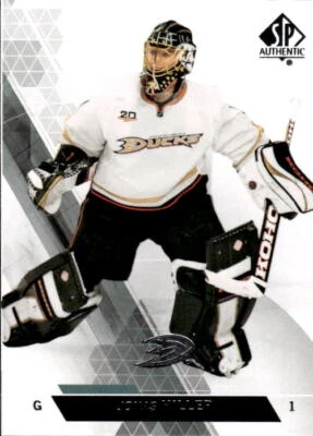 2013-14 SP Authentic Jonas Hiller #99 Anaheim Ducks - Image 1 of 2