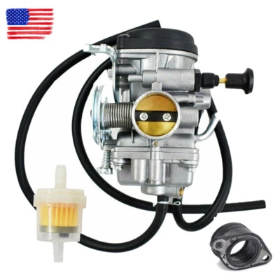 For Suzuki DR200SE Carburetor With Intake Manifold Boot And Oil Filter - Image 1 of 4