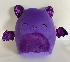 Squishmallows 8" Blas Bat Purple Metallic Ears Wings Halloween Squad Plush - Picture 1 of 7