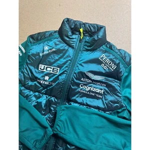 Aston Martin Cognizant F1 Racing Jacket Puffer Lightweight Coat S/M - Picture 1 of 10