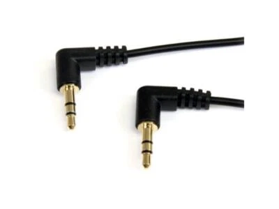 StarTech MU6MMS2RA 6 FT Slim 3.5mm Right Angle Male to Male Stereo Audio Cable - Image 1 of 3