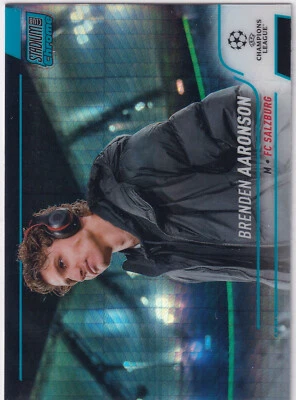 2021-22 Stadium Club Chrome UEFA Champion League Blue Prism #15 Brenden Aaronson - Image 1 of 2