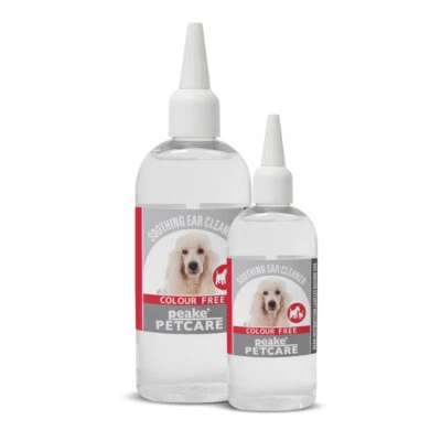 Peake Petcare ColourFree Ear Cleaner FOR REMOVAL OF WAX, DIRT, YEAST
