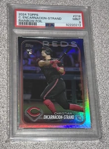 2024 Topps S1 Rainbow Foil #219 Christian Encarnacion-Strand RC PSA 9 Rojos - Imagen 1 de 2