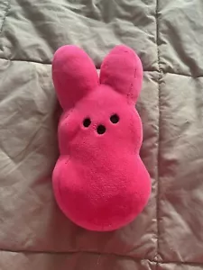 NEW Peep Pink Bunny Plush - Easter - Measures 6.5 X 3 Inches - Picture 1 of 2