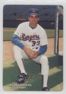 1989 Mother's Cookies Texas Rangers Stadium Giveaway Kenny Rogers #21 Rookie RC