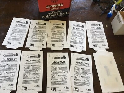10x Catchmaster Gluee Louee Mouse Insect Glue Traps Boards. 10 Pack. Free Ship! - Image 1 of 4