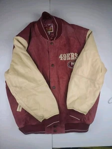 Vintage San Francisco 49ers Leather Jacket Size XL G-lll G3 Carl Banks Rare Read - Picture 1 of 22