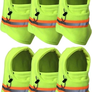 Männer Hohe Sichtbarkeit Reflektierende Winter Thermo Fleece Sturmhaube Maske Ski Motorrad↑ - Bild 1 von 9