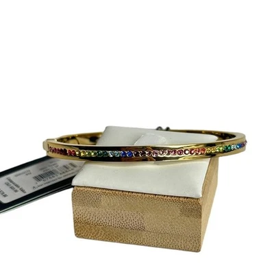 Brazalete para mujer Kate Spade New York chapado en oro anillo pavé Foto 1 de 4