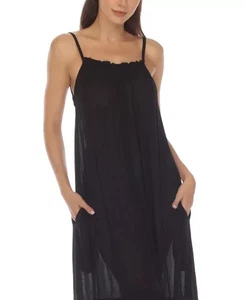 Raviya, Ruffle Trim, Adjustable Spaghetti Straps, Low Back, Cover Up, Size Med. - Picture 1 of 4