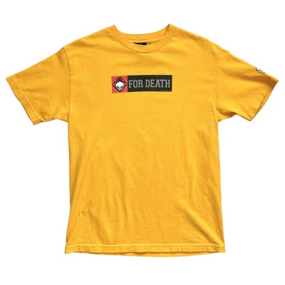 Camiseta De Colección Ciega Patinetas Para Death Reaper Hecha en EE. UU. Amarillo Patín Calavera M Foto 1 de 4