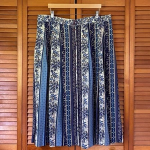 Vintage Kathie Lee Skirt Plus Size 26W (42"-50") Button Front Floral Midi Maxi - Picture 1 of 12