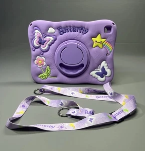 Butterfly Soft Silicone Case Cute Star Cover Stand With Strap for iPad 9.7 Inch - Picture 1 of 9
