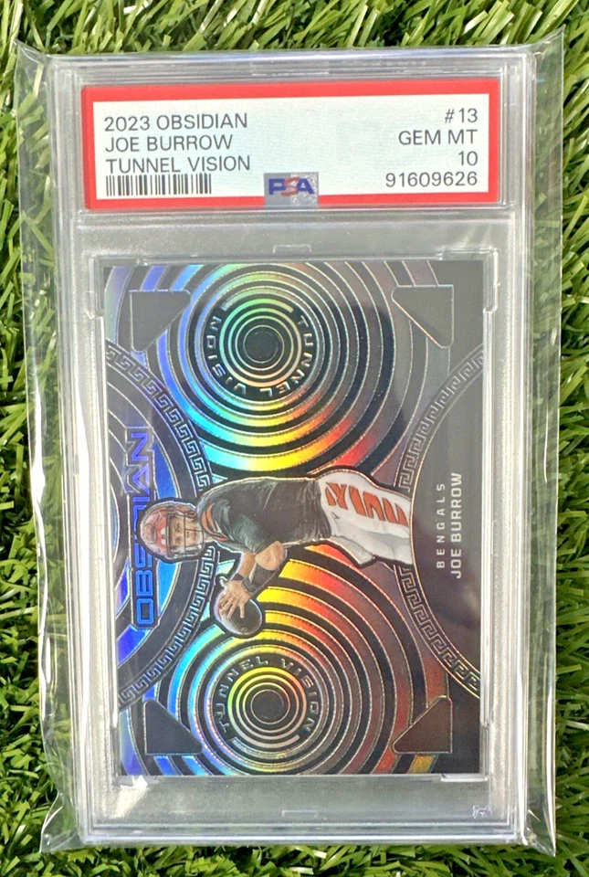 2023 Panini Obsidian JOE BURROW Tunnel Vision /135 PSA 10 Gem Mint Bengals #13 - Image 1 of 2
