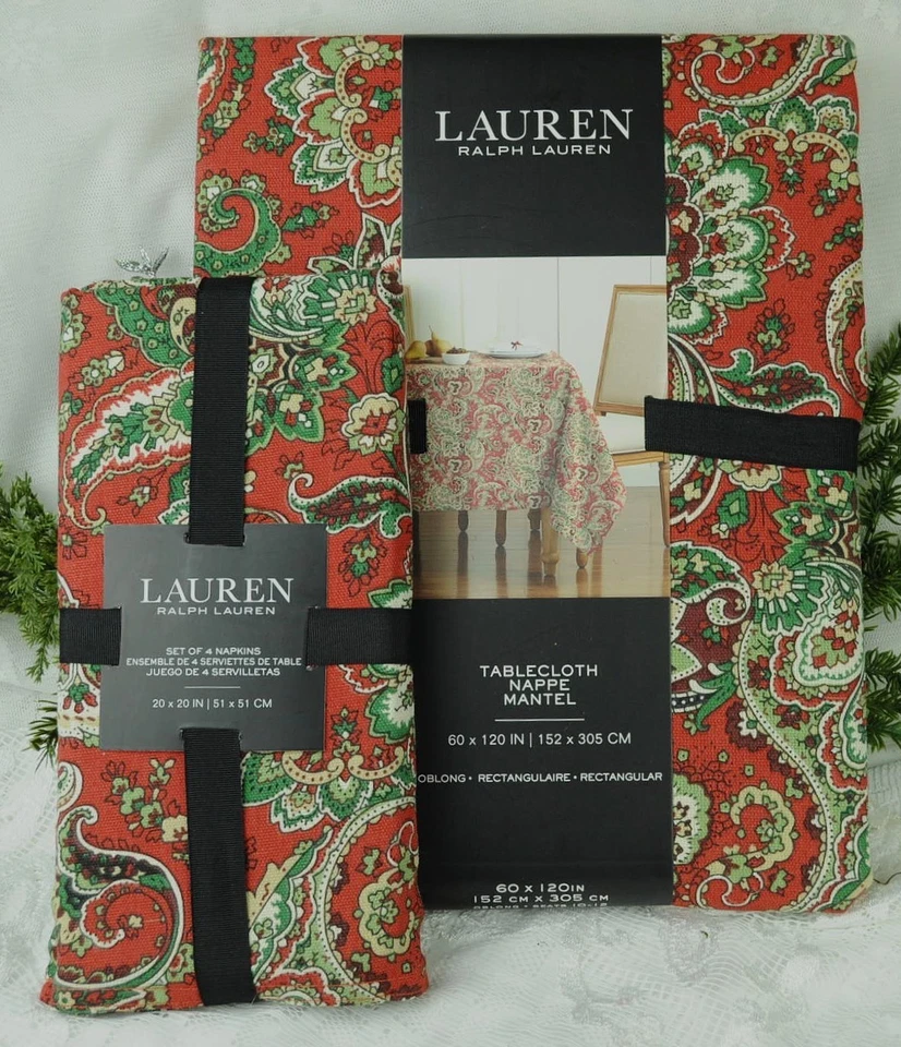 Mantel de Navidad Ralph Lauren 60x120 rectangular con servilletas de bonificación Foto 1 de 1