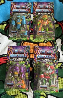 Lote Tortugas de Grayskull Leonardo Rafael Donatello Miguel Ángel Foto 1 de 4