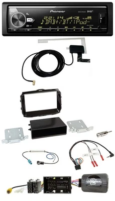 Pioneer Bluetooth DAB USB Lenkrad Autoradio für Alfa Giulietta 13-21 piano-schwa - Bild 1 von 4