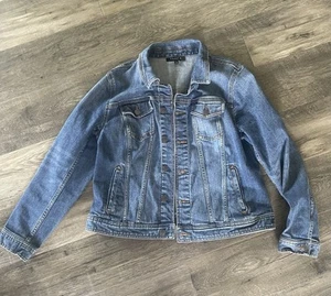 Chaqueta de mezclilla Talbot’s botón cintura delantera boho occidental para mujer talla L - Imagen 1 de 8