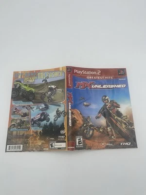 MX Unleashed (Sony PlayStation 2, 2004) PS2 Cover Art Only - Water Damaged - Image 1 of 2