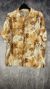 Margaritaville Button Shirt Size XL Men’s Soft Silk/Linen All Over Print Summer - Picture 1 of 10
