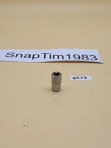 Snap-on Tools TMMD8 1/4" Drive 12 Point Metric 8mm Shallow Chrome Socket USA - Foto 1 di 4
