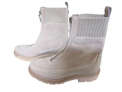 Bota Chelsea Sam Edelman Leone Lug Sole - Gergelim Bronzeado com Zíper - Tamanho 8,5 M - Imagem 1 de 4