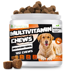 120 Multivitamin Chews for Dogs & Cats - Immune, Joint & Skin Health Duck Flavor - Picture 1 of 6
