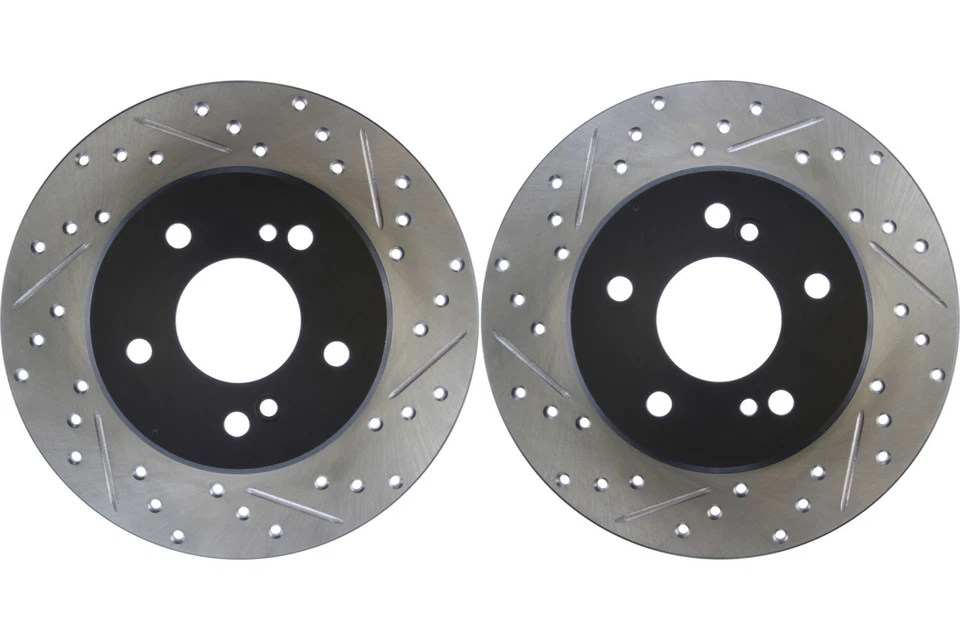 Rear PAIR Stoptech Disc Brake Rotor for 1998-2004 Mercedes-Benz SLK230 (45788) - Image 1 of 4