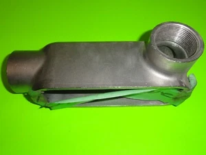 1) CALBRITE / Cal Brite 1-1/2" S61500LR00 SS316 Conduit Body NO COVER New/NOS - Picture 1 of 6