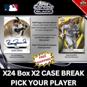 IVAN RODRIGUEZ 2025 Topps Chrome Black Baseball X24 Box X2 Case Break PYP #1366 - Picture 1 of 3