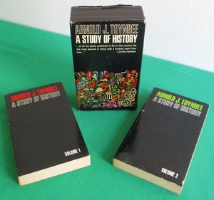 A Study Of History Arnold J Toynbee 2 Book Volume Set With Box Case Vintage 1969 - Picture 1 of 12