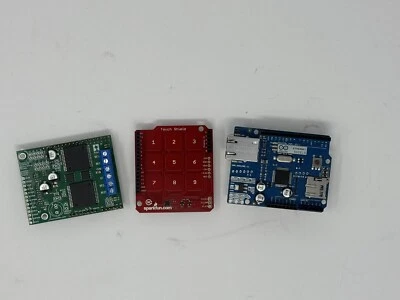 Assorted Arduino Shields Motor Controller Number Pad Ethernet Untested SEE PICS - Image 1 of 4