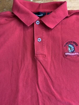 Camisa Polo Vintage Ashworth Shinnecock Hills 104th US Open Rojo Algodón Talla M B41 Foto 1 de 4