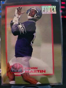 1993 Pro Set Power Kelvin Martin Power Moves #PM29 Seattle Seahawks
