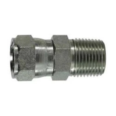PRO FLOW 650544 Midland 1/4-Inch FJIC Swivel x 1/4-Inch MNPT Steel Hydraulic Fitting NEW