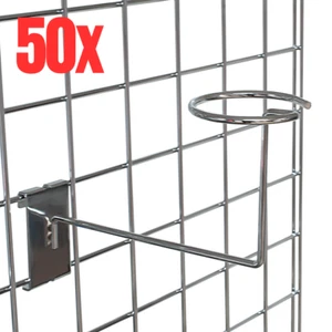 50 X HEAVY DUTY Millinery Arm for Grid Mesh Panels CAP OR HAT STAND - Picture 1 of 1