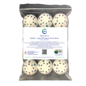 BioBall - Biological Caged Urinal Cubes 12 Pack - Picture 1 of 2