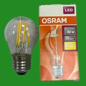 4W (=40W) Osram LED Filament Clear Golf Ball G45 Round ES E27 Light Bulb 2700K - Picture 1 of 3