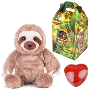 "Oso de peluche de grabación de voz - grabadora de 60 segundos - regalo de recuerdo - perezoso 40 cm/16" - Imagen 1 de 8