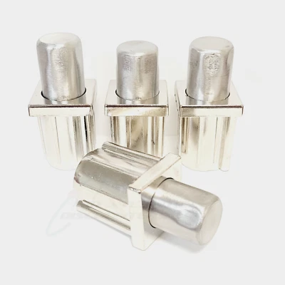 4 Component Hardware 1-1/2" Square Tubing Adjustable Hex Foot Insert A14-0651-C
