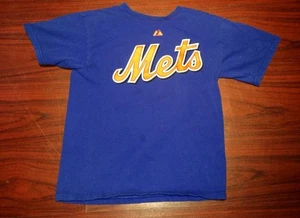 New York Mets Ike Davis YOUTH L Majestic - Imagen 1 de 2