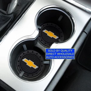 ⭐️⭐️⭐️⭐️⭐ NEW Chevrolet CHEVY 2 Cupholder Auto Car Truck Coasters Best GIFT - Picture 1 of 4