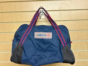 Vintage Original Adidas Blue Sports Bag Holdall Peter Black Made In England - Picture 1 of 9