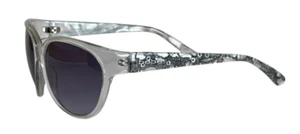 Bebe Women's Sunglasses Clear, White, Silver, Crystal 130 12/12 - Picture 1 of 7